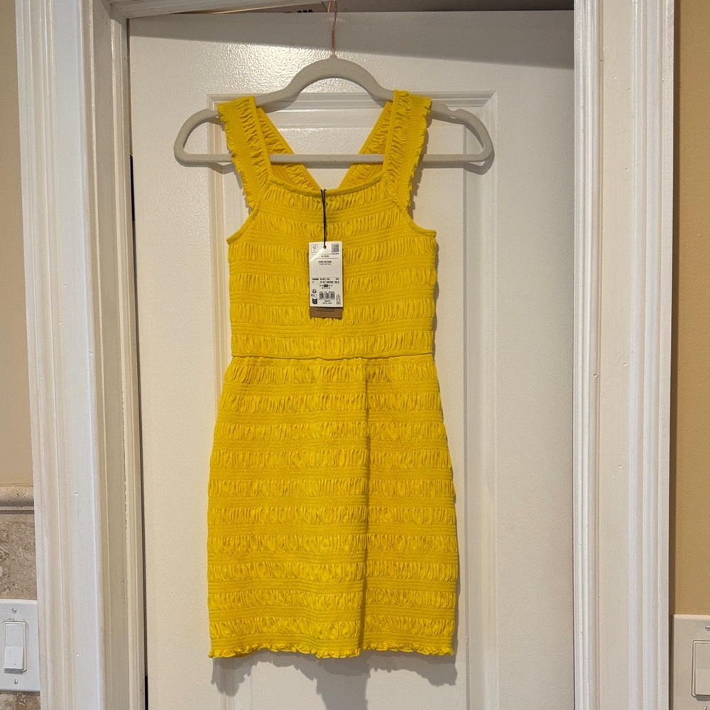 Kids Vibrant Yellow Kids Dress Size 12